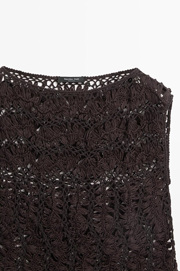 Kroşe örgü bluz - 6