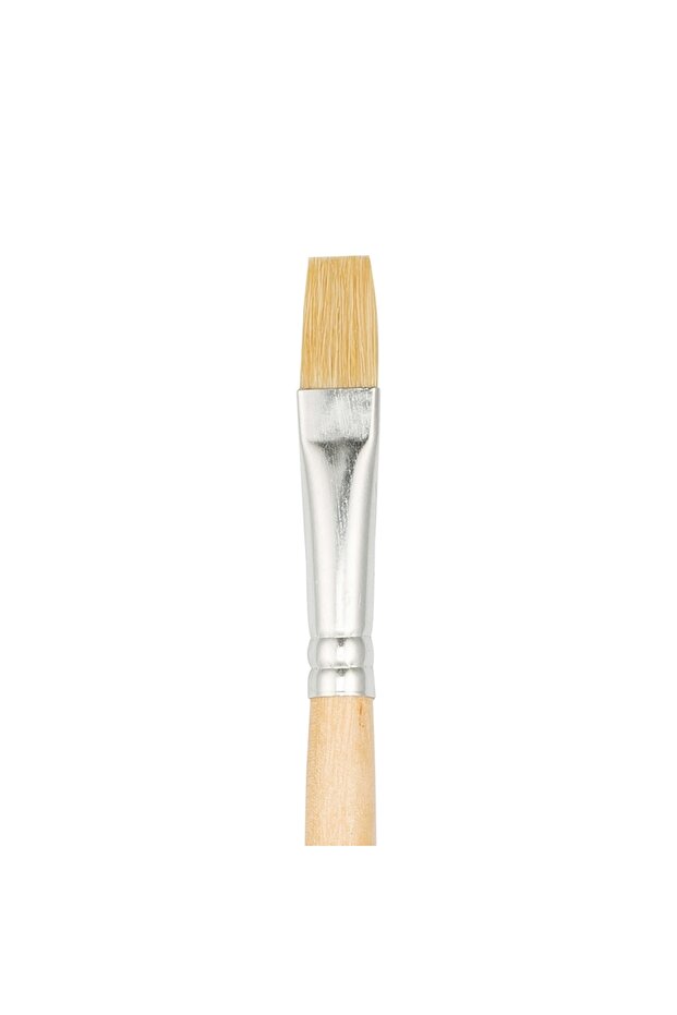 258F Series Natural Bristle Flat Cut Brush No: 14 X 12 Pieces