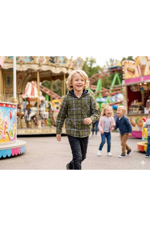 Boy's Hooded Shirt