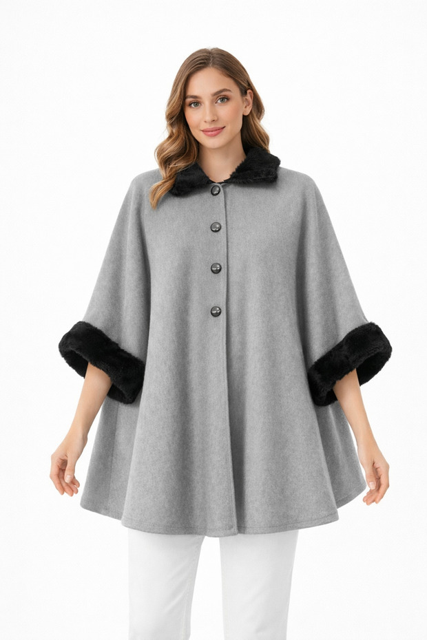 Mevsimlik Omuz Şalı Panço Model - 1