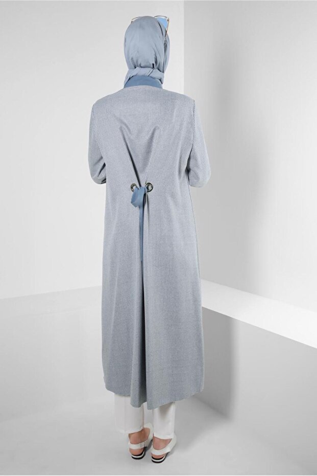 BUTTON LONG TUNIC WITH BUTTON BACK 43793 - 3