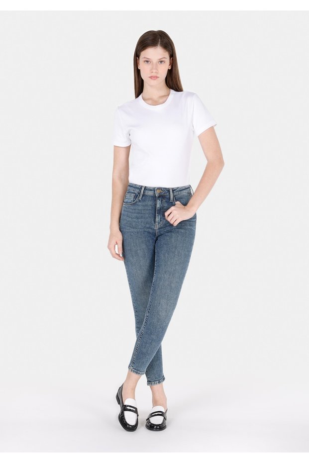 Skinny Fit Women's Indigo Jean Trousers
