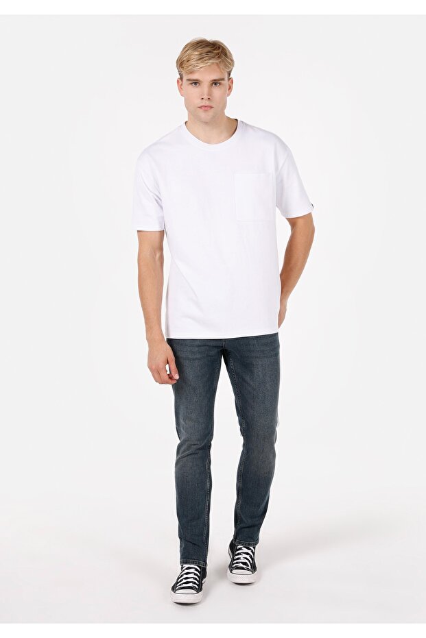 Straight Fit Men's Indigo Jean Trousers
