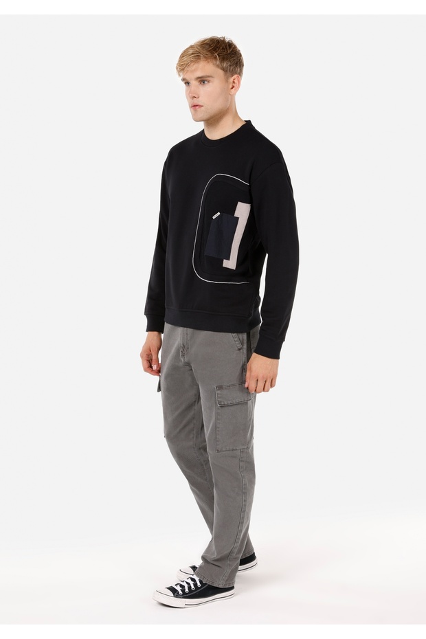 Siyah Erkek Tshirt U.kol - 3