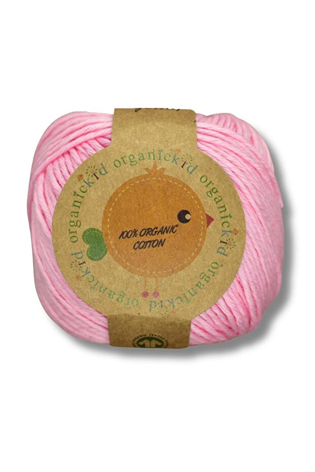 Genel Markalar Organik Pamuk Amigurumi Punch 50 gr El Örgü İpi 125 Pembe (Orchid Pink)