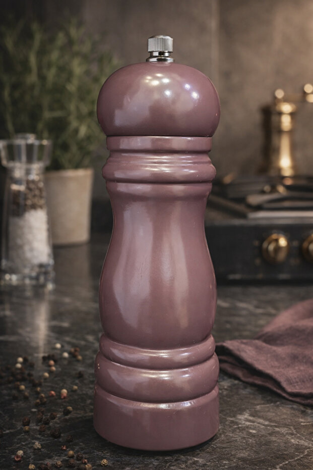 Wooden Pepper Mill 15cm Brown Pepper Mill 1 Piece