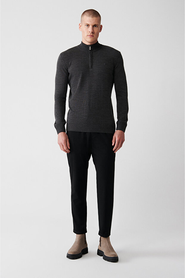 Erkek Antrasit Basic Kazak E005005 - 5