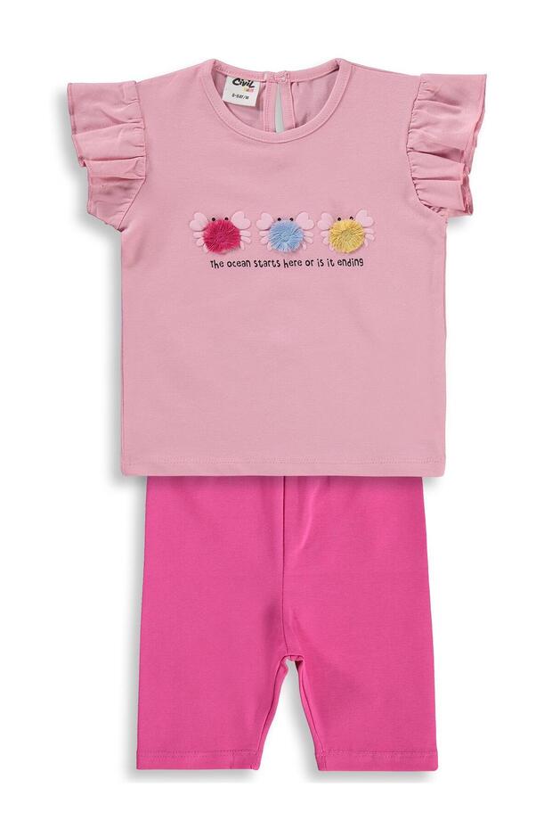 Colorful Embroideries 6-18 Months Set - Pink