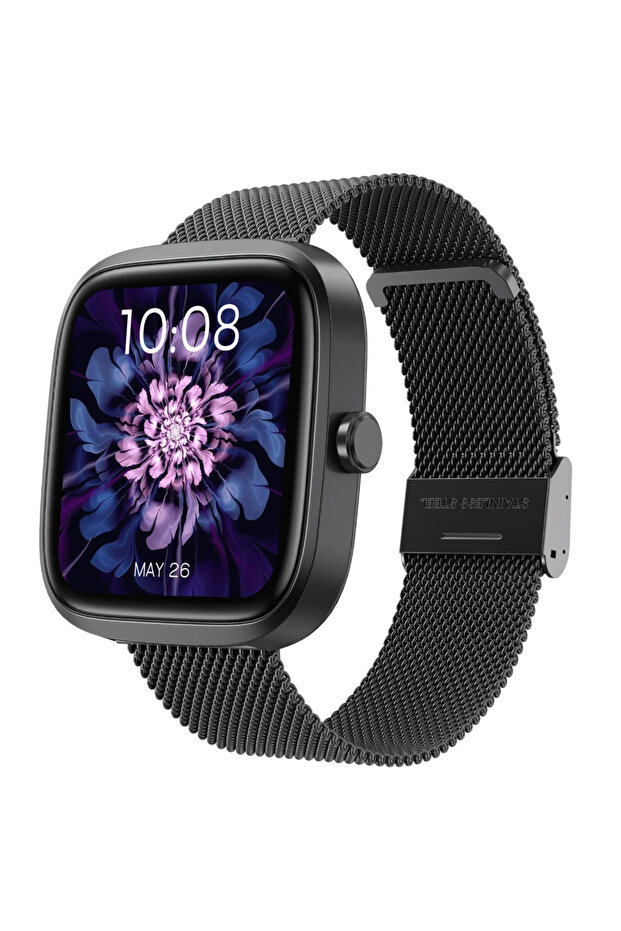 Skwer Smart Watch 1.72" HD, 230mAh, 5 Days Battery - Black