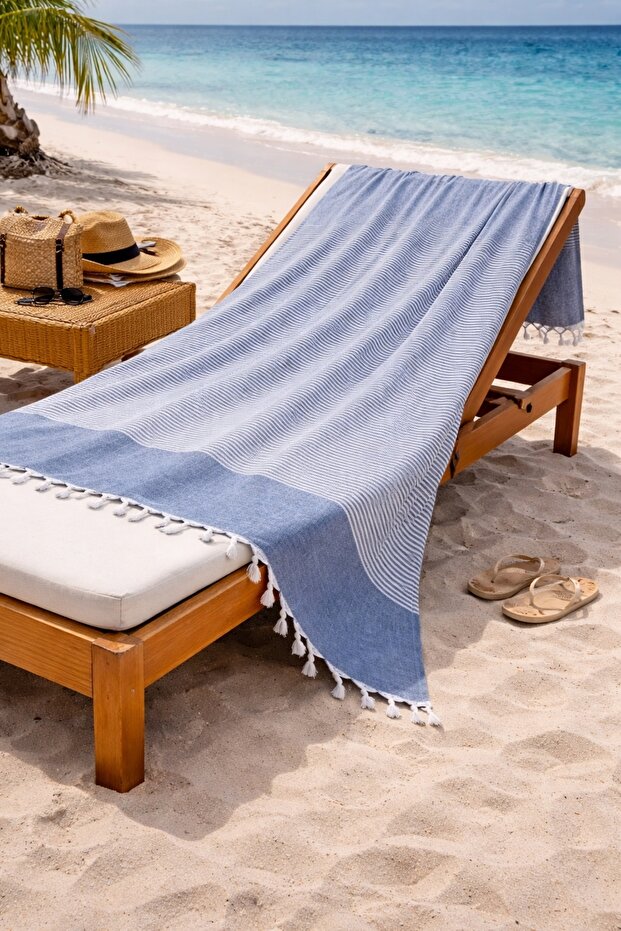 Hürrem 100% Cotton Peshtemal 90X170 Large Size Beach Towel Bath Peshtemal