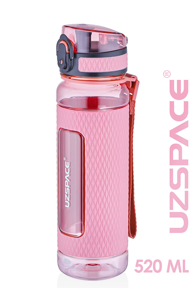 520 ml Tritan Water Bottle Silicone Protected Non-Slip Body Water Bottle School
