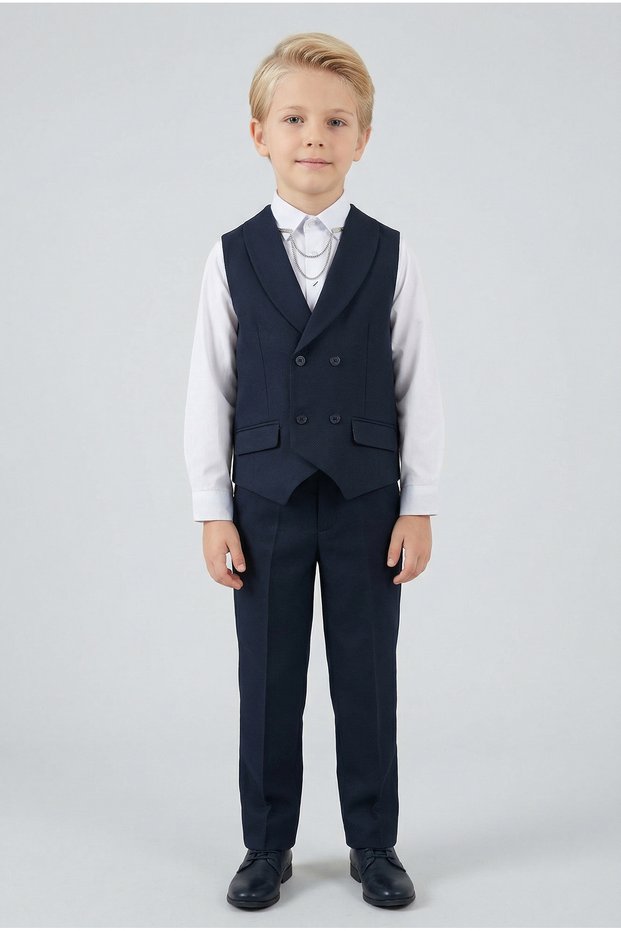 Boy's Armür Navy Blue Vest Pants