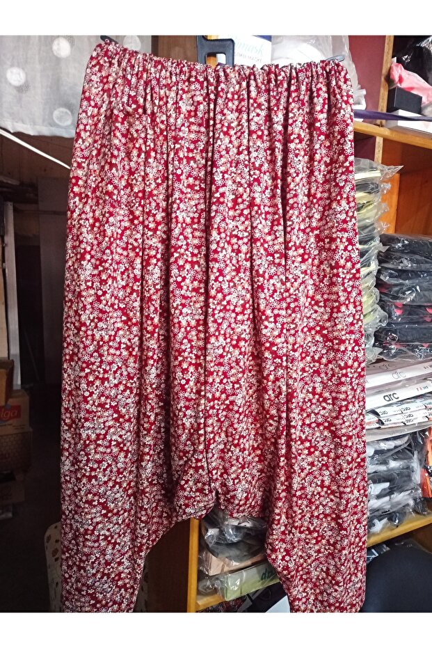 Mother's Shalwar Fabric Elastic Floral Shalwar Patterned Young Shalwar