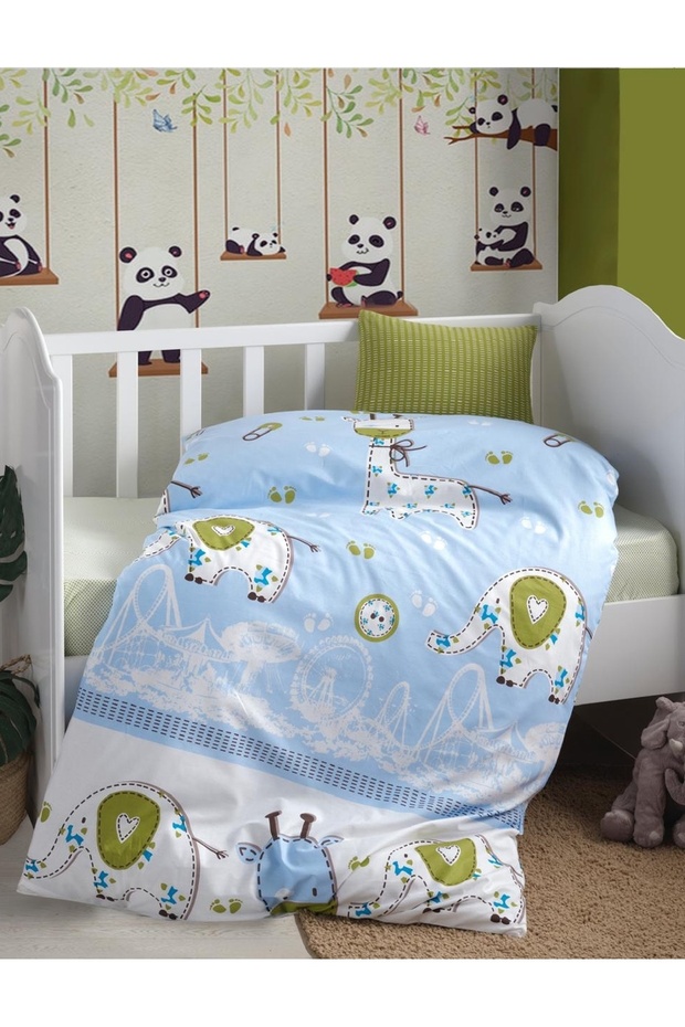 Jerry 100% Cotton Ranforce Baby Duvet Cover Set