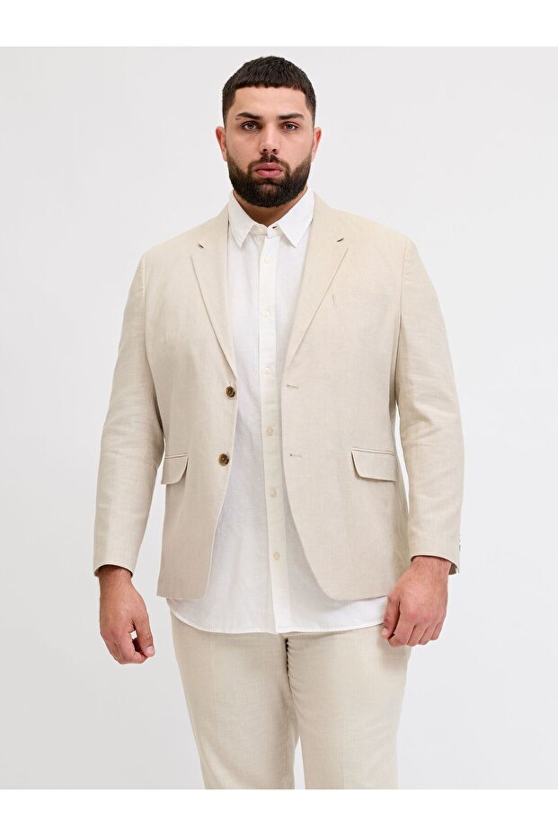 Klassischer Blazer Plus Size Regular Fit Blazer - 1