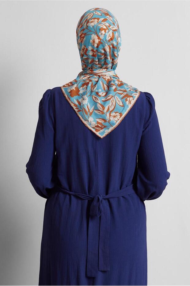 Flower Patterned Scarf 8560 - 2