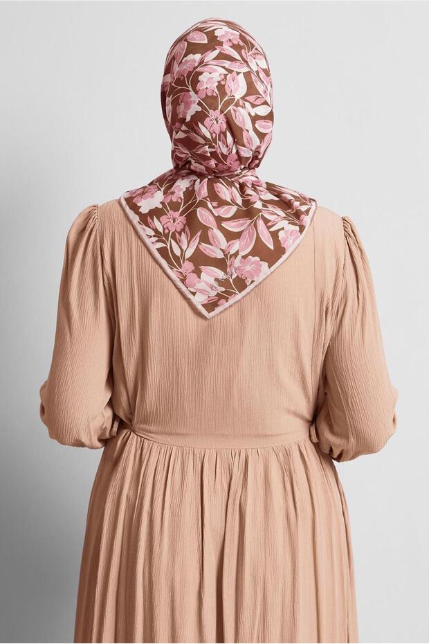 Flower Patterned Scarf 8560 - 2