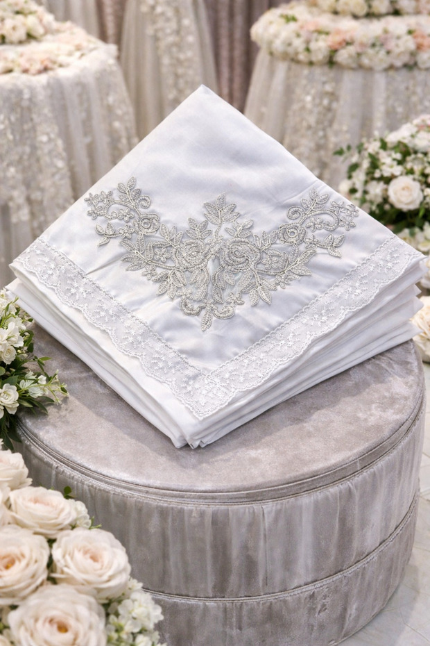 Bundle Dowry Bundle Bridal Bundle Bridegroom Bundle Satin Pleated Gray