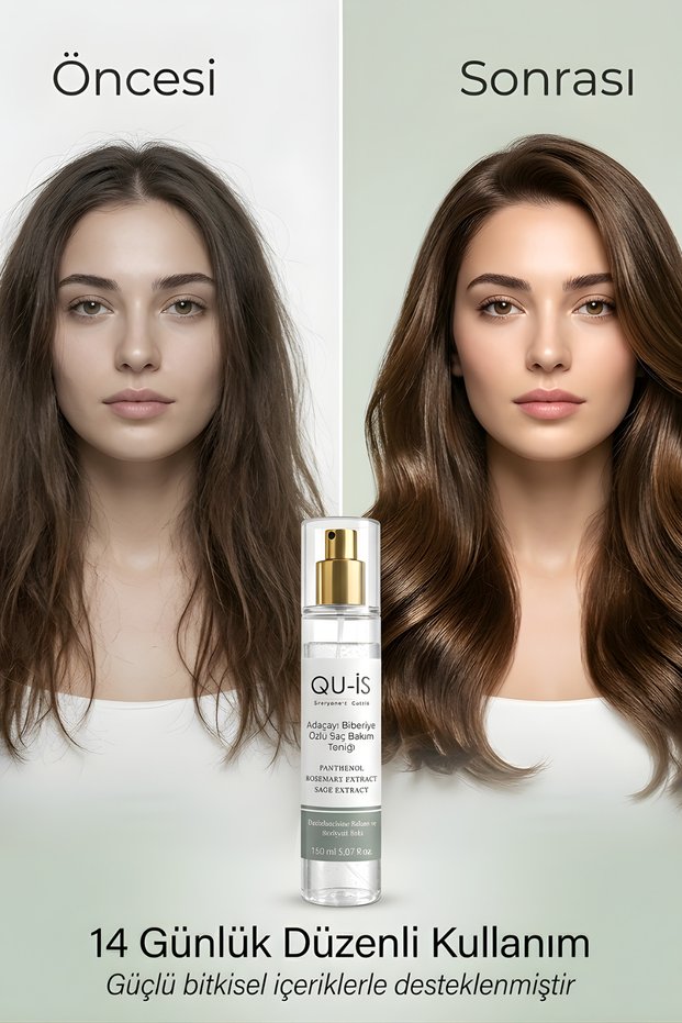 Sage and Rosemary Extract Hair Care Tonic 150 ml - (Biotin & Niacinamide, Anti-Dandruff & Anti-Hair Loss)