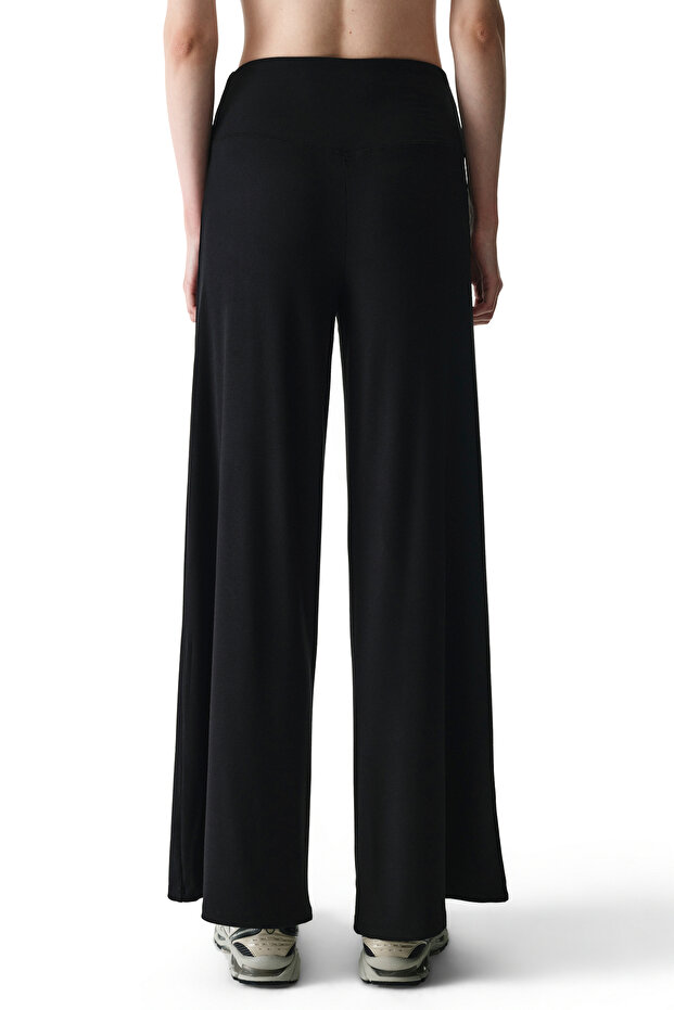 Black Envelope Modal Pants - 3
