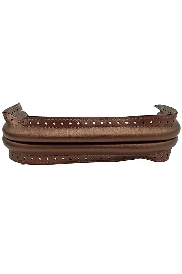 Copper Color Leather 20 Cm Hidden Bag Burs