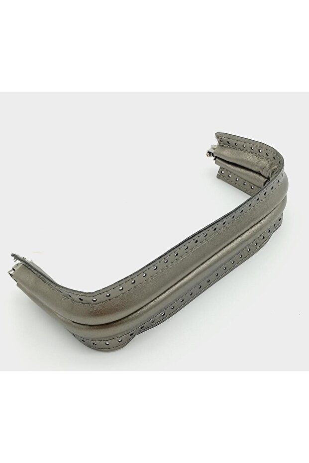 Bright Gray Leather 20 Cm Hidden Bag Burs