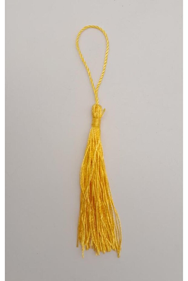 Yellow Color Flush Tassel 1 Piece