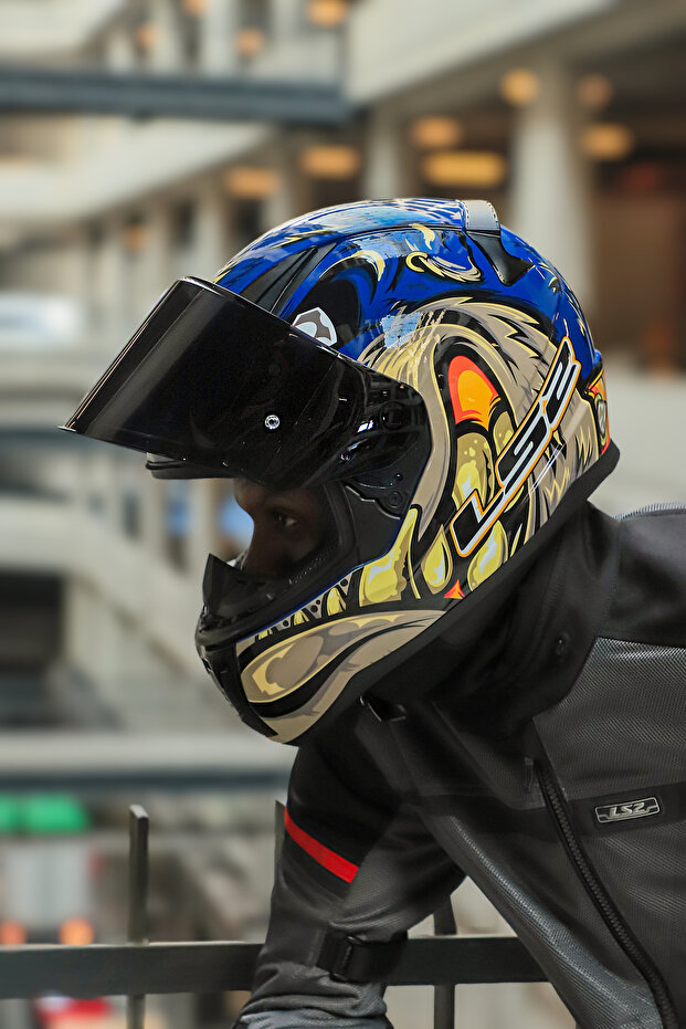 RAPID 2 SPOX MAVİ-GRİ KASK - 6