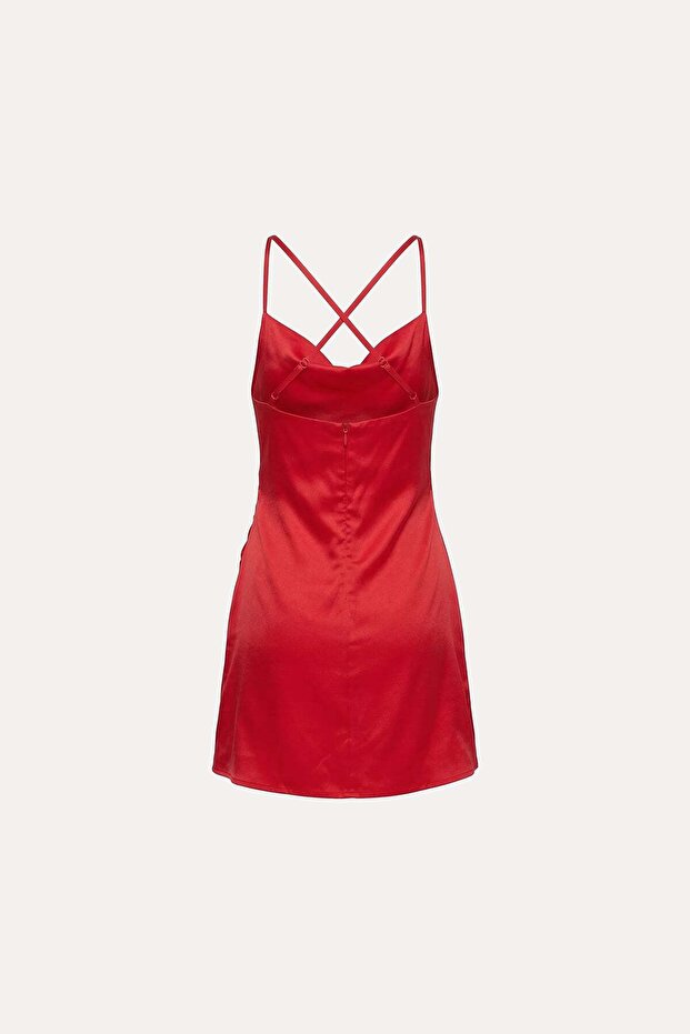 Rochie mini din satin - 2