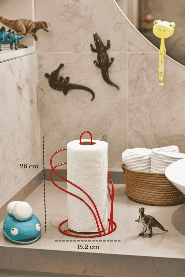Red Swan Paper Towel Holder Roll Towel Holder Napkin Holder Kitchen Bathroom Stainless Metal