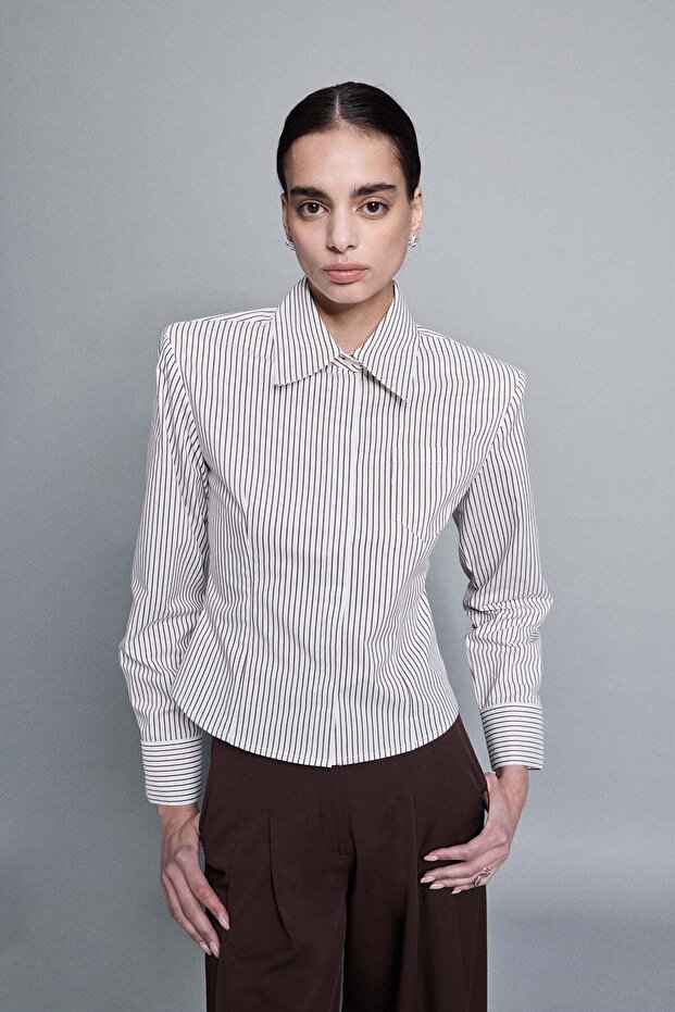 Regular striped shirt