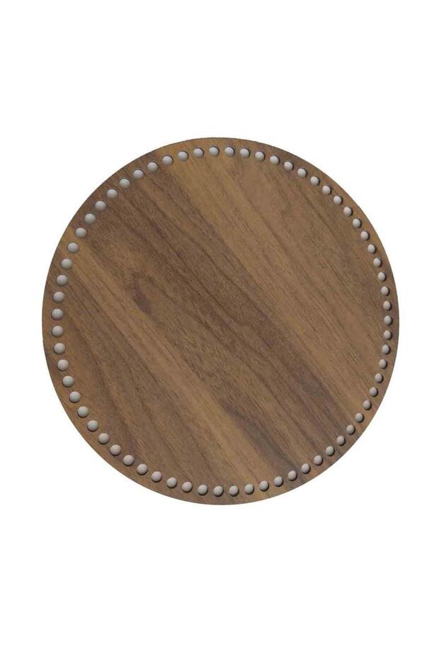 Wooden 30 Cm Diameter Round Tray Base Rosary Color