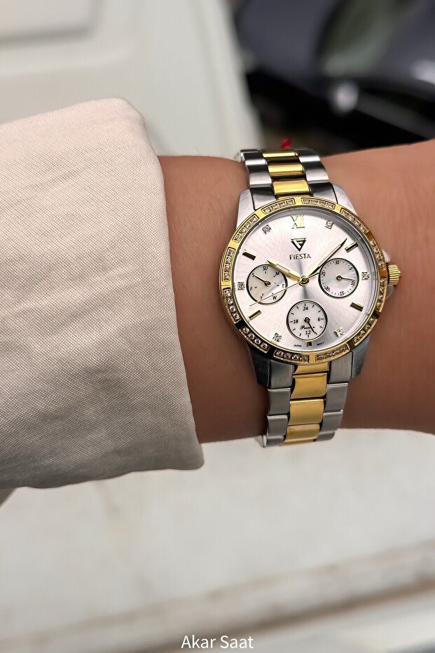 F-2708 Steel Band Women's Wristwatch