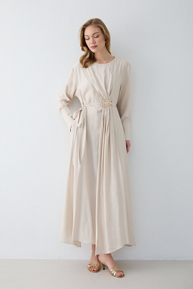 Modal Brooch Dress 3-2341