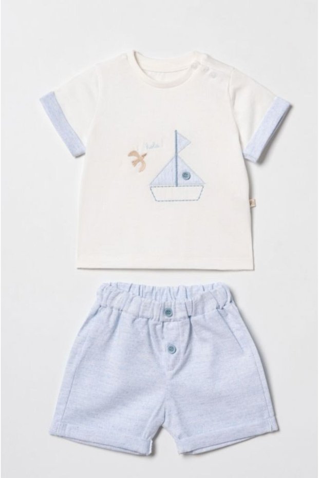 Ciccim Baby 2-Piece Set with Shorts Halo Seagull