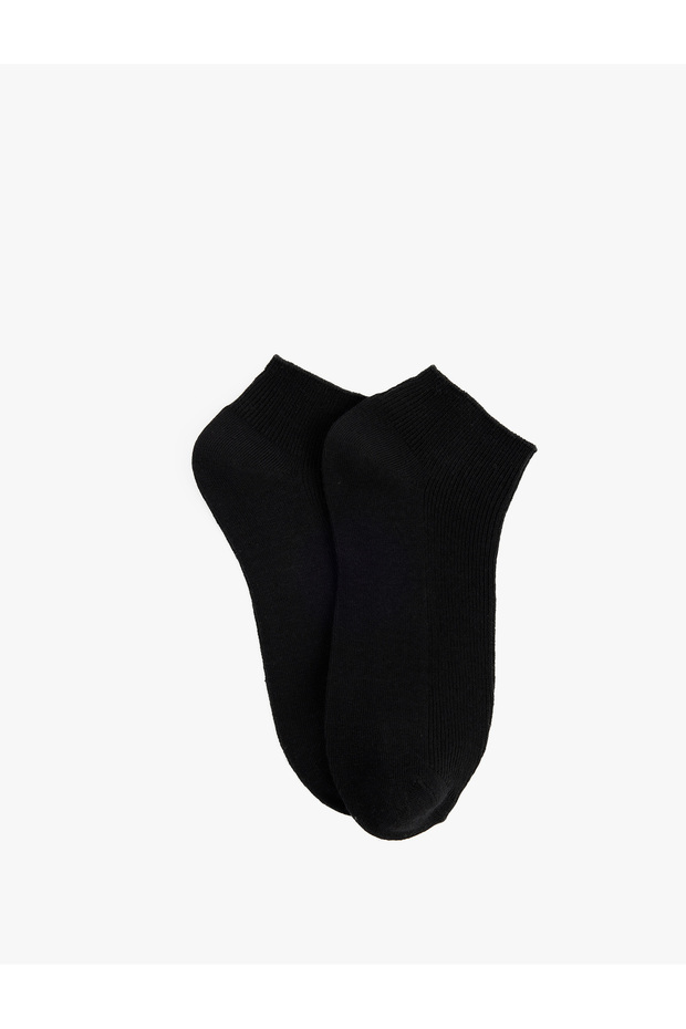 Striped Textured Cotton 2-Piece Booties Socks Set