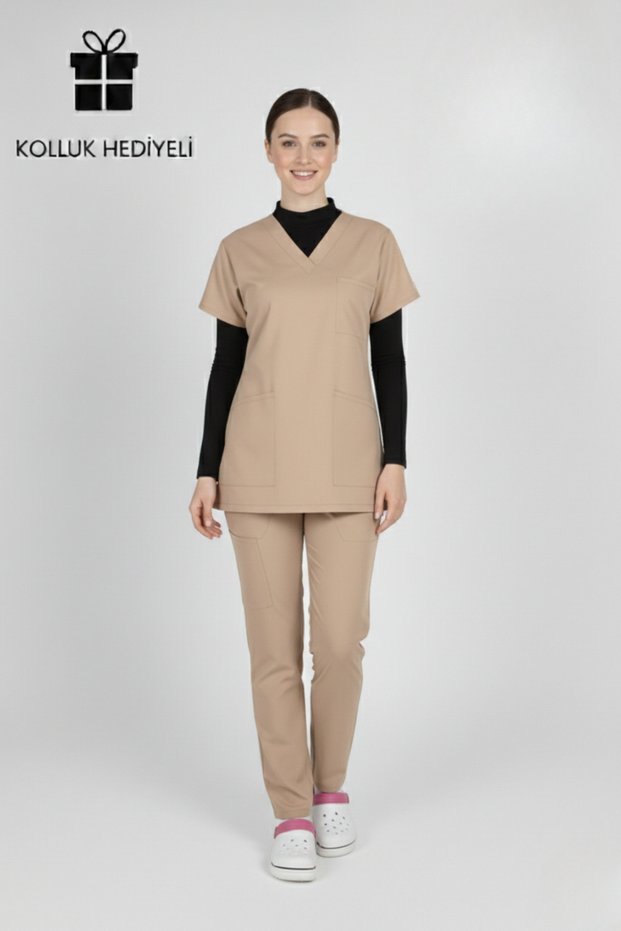 Hijab Moth Technician Medical Secretary Uniform Scrubs Lycra Suit Ministry of Health Compatible