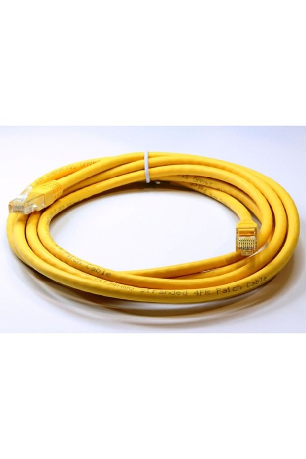 كابل ODS بطول 3 أمتار من نوع CAT6 UTP LSZH من النحاس النقي باللون الأصفر (5 حزم)