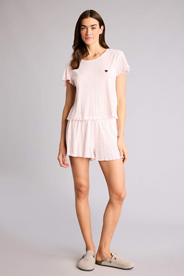 100% Cotton 2-Piece Shorts Pajama Set H7279Ax26Sm