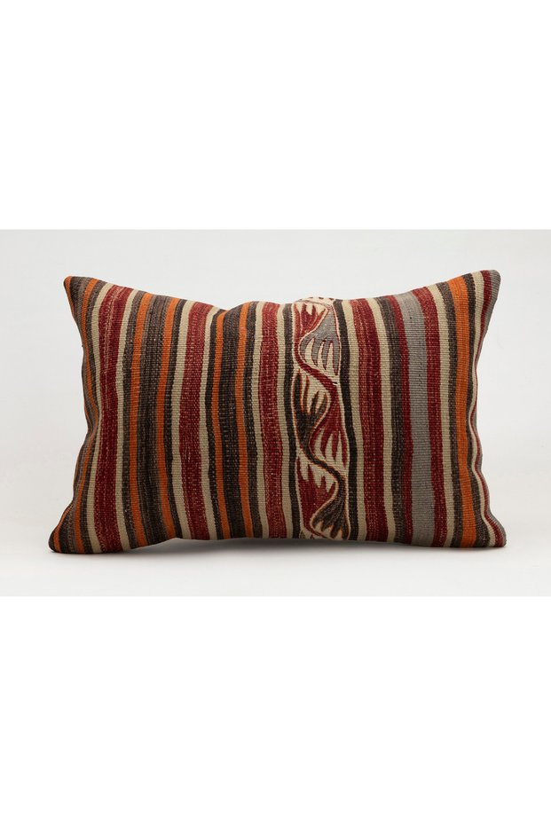 Vintage Pillow Cushion Cover Made from Handmade Old Kilim, 40X60 Cm, Wool