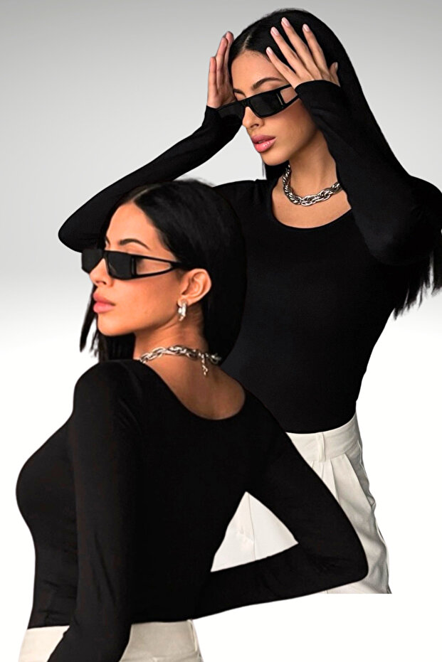 Women's 2-Piece Black Princess Collar