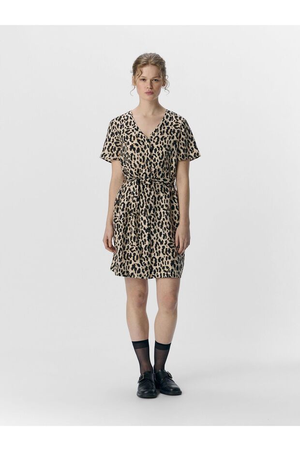 Minikleid V-Ausschnitt - 4