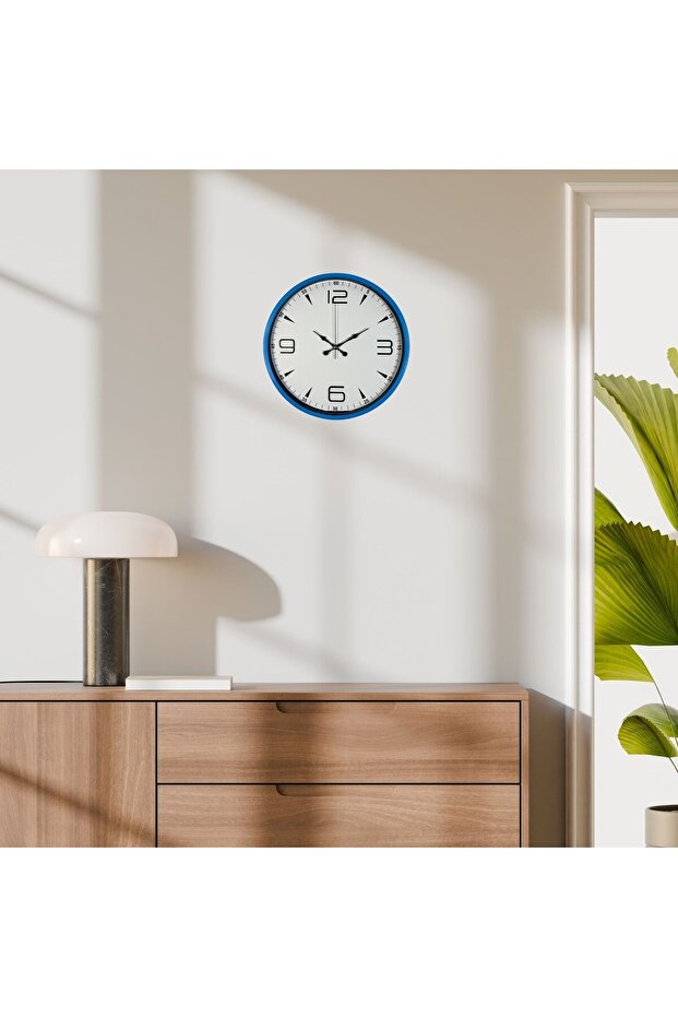 36 cm Blue Decorative Wall Clock Rvryt-Rs345