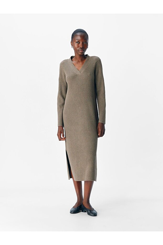 Rochie maxi tricotată - 4