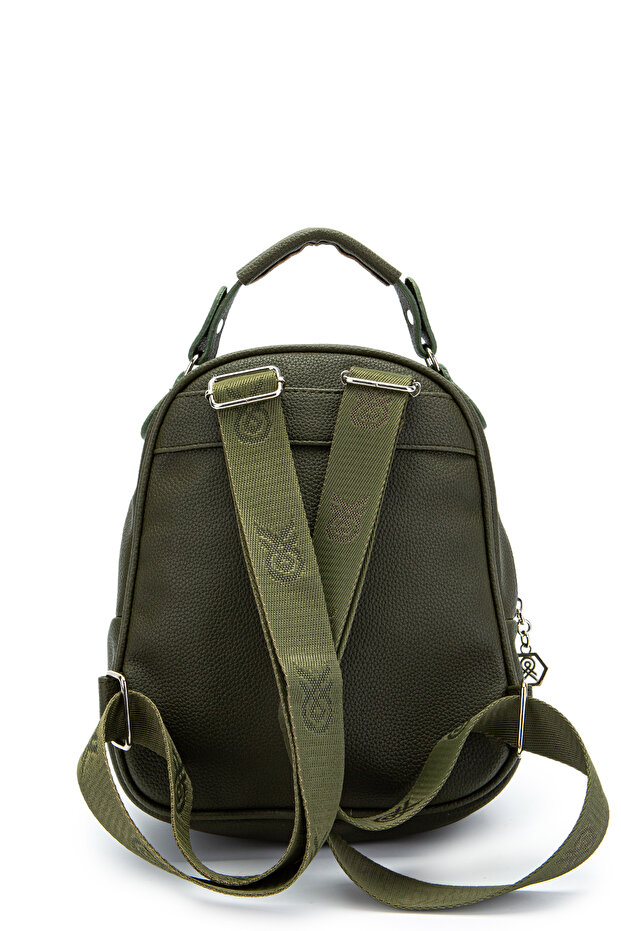 Multi-Compartment Mini Frank Backpack Khaki - 3