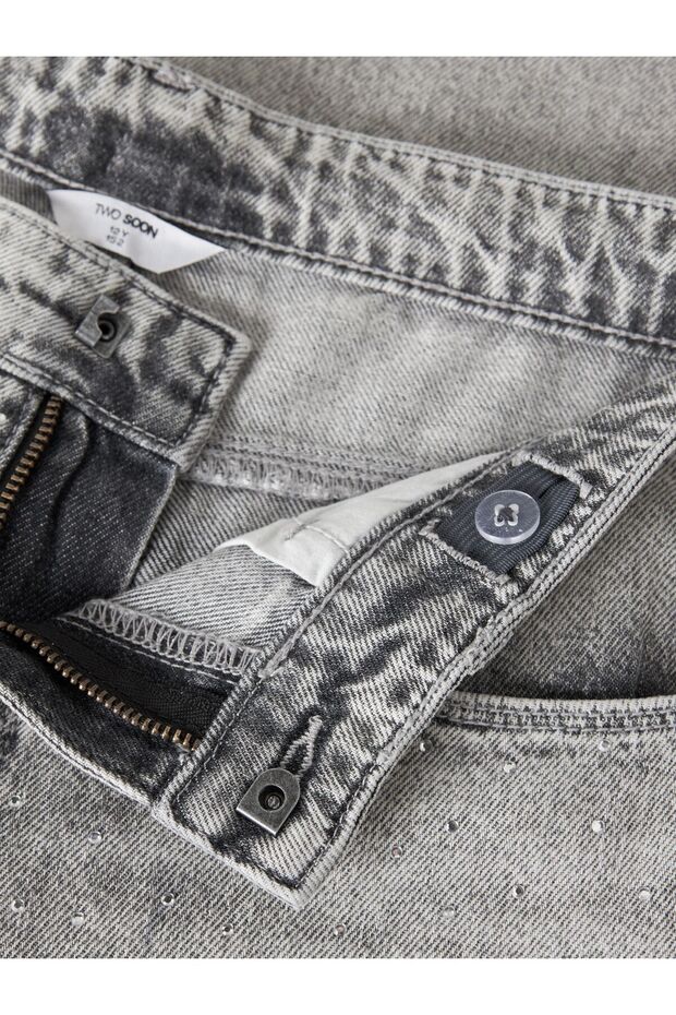 Jeans Wide Fit Strass - 3