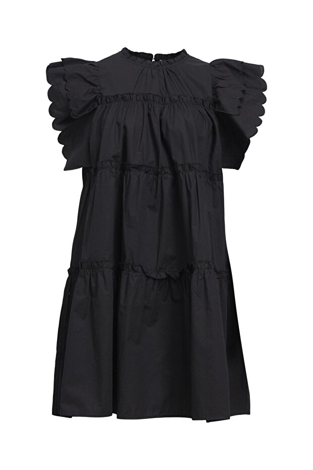 Rochie scurtă cu volane - 2