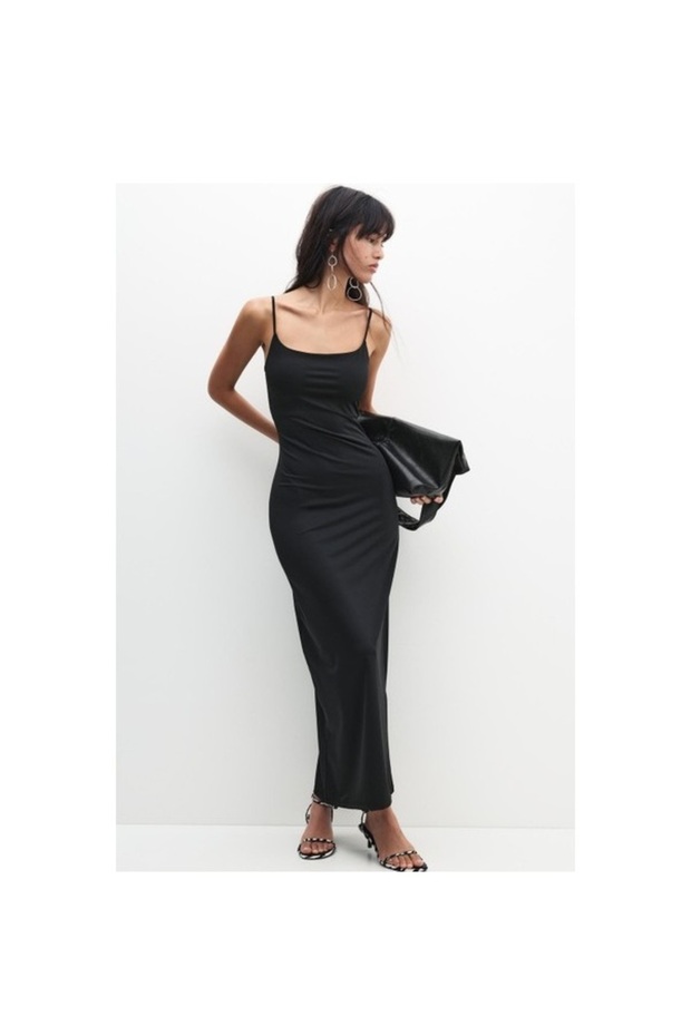 Allbucks Pull&Bear Polyamide Blended Midi Dress Abpnb3909
