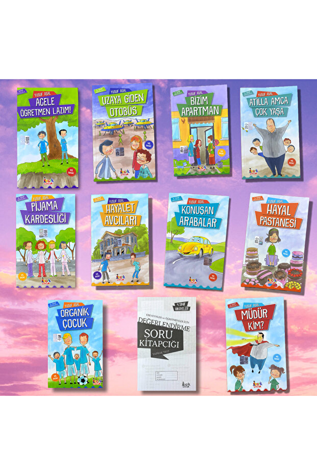 2-3-4. Class YUSUF ASAL HİKAYELERİ / 10-Books / Question Assessment Booklet with Gift