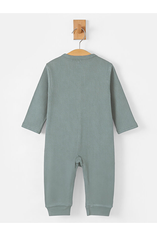 Ribbed Cotton Sleepsuit/Romper - 5